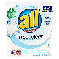 All Free Clear with Stainlifters, Detergent, 62.8 Each
