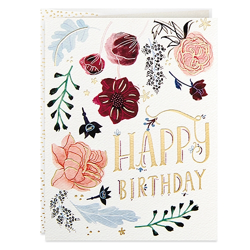 Birthday Card for Him from Hallmark Contemporary Text  and Pattern Design 