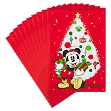 Hallmark Micky Mouse, Christmas Card, 10 Each