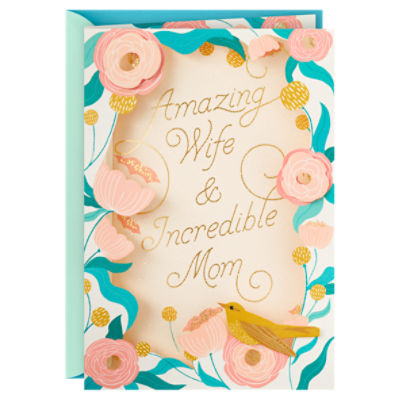Hallmark Mothers Day Card for Wife (Incredible Mom), 1 Each