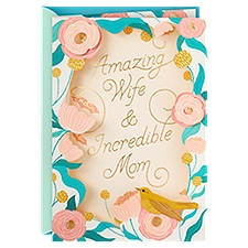 Hallmark Mothers Day Card for Wife (Incredible Mom), 1 Each