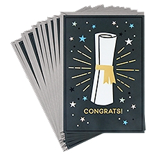 Hallmark Pack of 10 Graduation Cards with Envelopes (Diploma Day)