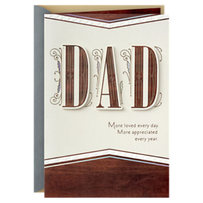 Hallmark Fathers Day Card for Dad from Son or Daughter (More Loved Every Day)