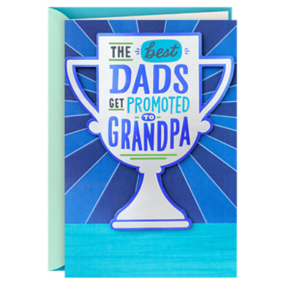 Hallmark Fathers Day Card for Grandpa (Best Dads Get Promoted to Grandpa)