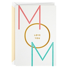 Hallmark Signature Mothers Day Card for Mom from Son or Daughter (Love You), 1 Each