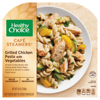 Healthy Choice Café Steamers Grilled Chicken Pesto with Vegetables, 9.9 oz