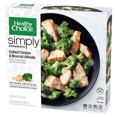 Healthy Choice Simply Steamers Grilled Chicken & Broccoli Alfredo, 9.15 oz