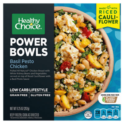 Healthy Choice Power Bowls Basil Pesto Chicken, 9.25 oz, 9.25 Ounce