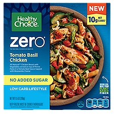Healthy Choice Zero Tomato Basil Chicken Bowl, Low Carb Lifestyle, Single Serve Frozen Meal, 9.5 oz., 9.5 Ounce
