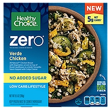 Healthy Choice Chicken Bowl, Zero Verde, Low Carb Lifestyle, Single Serve Frozen Meal, 9.5 Ounce