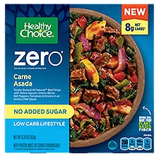 Healthy Choice Carne Asada Bowl, Zero Low Carb Lifestyle Single Serve Frozen Meal, 9.25 Ounce