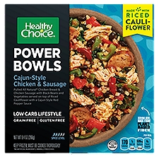 Healthy Choice Power Bowls Cajun-Style Chicken and Sausage With Riced Cauliflower Frozen, 9.4 oz., 9.4 Ounce
