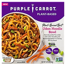 Purple Carrot Plant-Based Be'f Udon Noodle Bowl, 10.75 oz