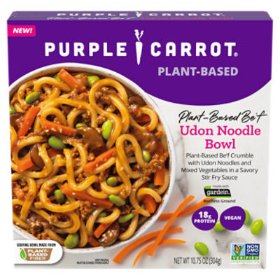 Purple Carrot Plant-Based Be'f Udon Noodle Bowl, 10.75 oz