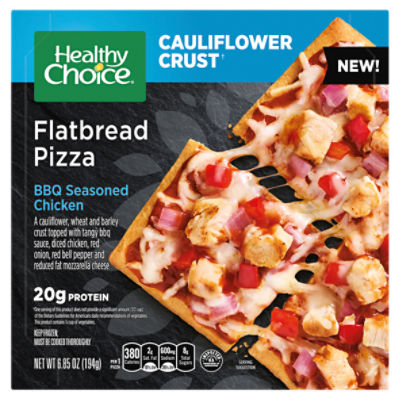 Healthy Choice BBQ Seasoned Chicken Flatbread Pizza, 6.85 oz