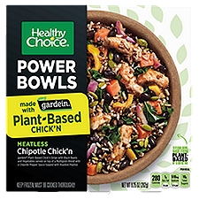 Healthy Choice Power Bowls Chipotle Chick'n, Meatless, 9.25 Ounce