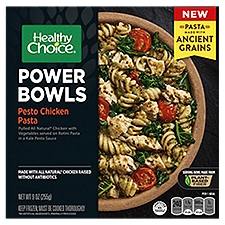 Healthy Choice Power Bowls, Pesto Chicken Pasta, Frozen Meal, 9 oz., 9 Ounce