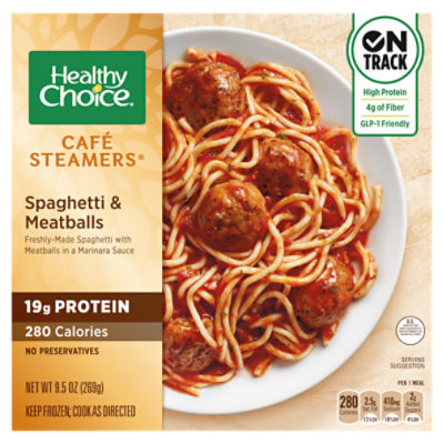 Healthy Choice Café Steamers Spaghetti & Meatballs, 9.5 oz ShopRite