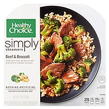 Healthy Choice Simply Steamers Beef & Broccoli, 10 oz, 10 Ounce