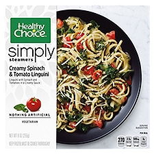 Healthy Choice Simply Steamers Creamy Spinach & Tomato Linguini, 9 oz