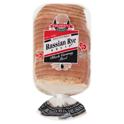 Paramount Bakeries Black Caraway Sliced Russian Rye Bread, 20 oz