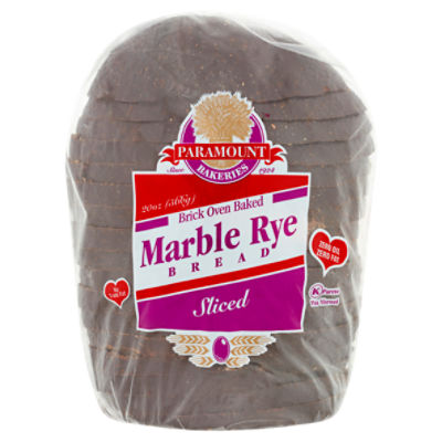 Paramount Bakeries Sliced Marble Rye Bread, 20 oz