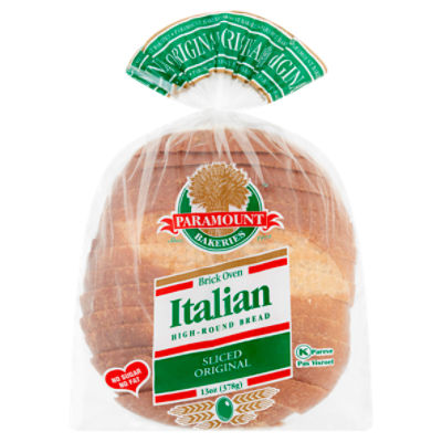 Paramount Bakeries Original Sliced Brick Oven Italian High-Round Bread, 13 oz