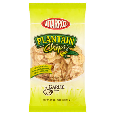 Vitarroz Garlic Plantain Chips, 3.5 oz