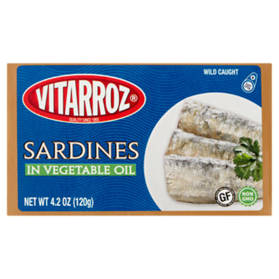 Vitarroz Sardines in Vegetable Oil, 4.2 oz