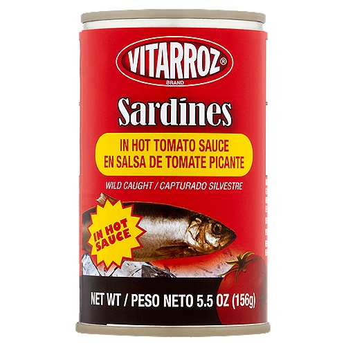 Vitarroz Sardines in Hot Tomato Sauce, 5.5 oz