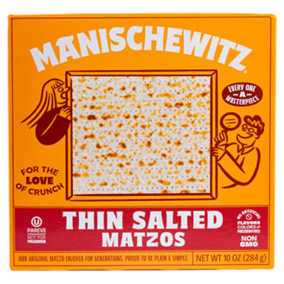 Manischewitz Thin Salted Matzos, 10 oz ShopRite