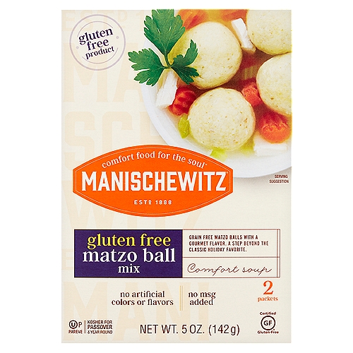 Manischewitz Gluten Free Matzo Ball Mix, 2 count, 5 oz