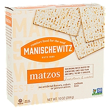 Manischewitz Matzos - Unsalted, 10 Ounce