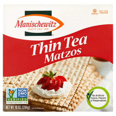 Manischewitz Thin Tea Matzos, 10 oz