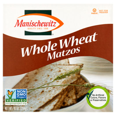 Manischewitz Whole Wheat Matzos, 10 oz