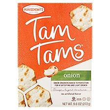 Manischewitz Tam Tams Onion Snack Crackers, 9.6 oz