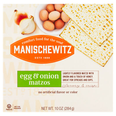 Manischewitz Egg & Onion Matzos, 10 oz