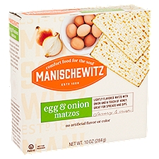Manischewitz Egg & Onion, Matzos, 10 Ounce