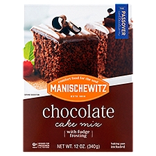 Manischewitz Chocolate Cake Mix with Fudge Frosting, 12 oz