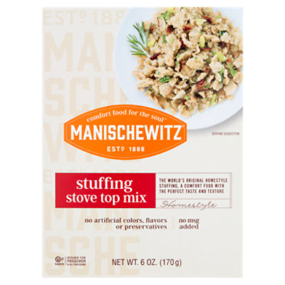 Manischewitz Homestyle Stuffing Stove Top Mix, 6 oz
