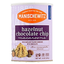 Manischewitz Hazelnut Chocolate Chip Macaroons, 10 oz