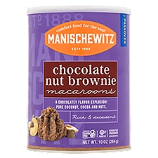 Manischewitz Chocolate Nut Brownie Macaroons, 10 oz