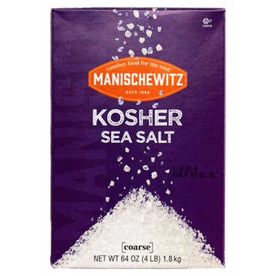 Manischewitz Kosher Coarse Sea Salt, 64 oz