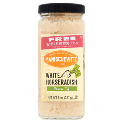 Manischewitz Coarse Cut White Horseradish, 8 oz ShopRite