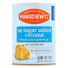 Manischewitz No Sugar Added Coconut Macaroons,  10 oz