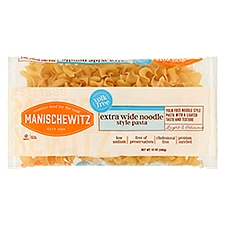 Manischewitz Yolk Free Extra Wide Noodle Style Pasta, 12 oz