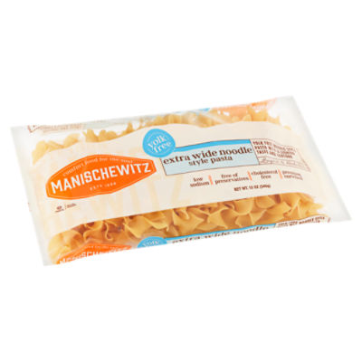 Manischewitz Yolk Free Extra Wide Noodle Style, Pasta