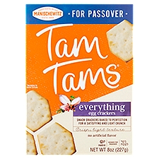 Manischewitz Tam Tams Everything Egg Snack Crackers, 8 oz