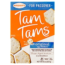 Manischewitz Tam Tams Original Egg Snack Crackers, 8 oz