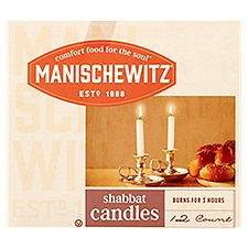 Manischewitz Candles, Shabbat, 12 Each
